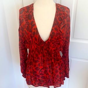 IRO animal print blouse